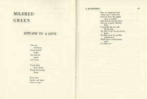 Mildred Green poem